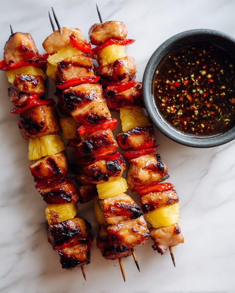 BBQ Pineapple Chicken Kabobs Recipe