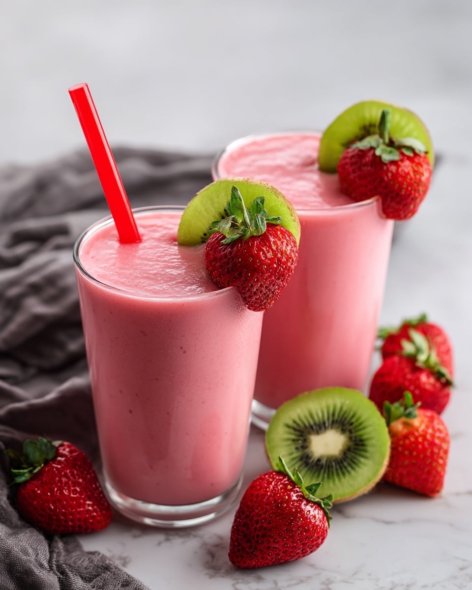 Kiwi Strawberry Smoothie Recipe - Recipe Image