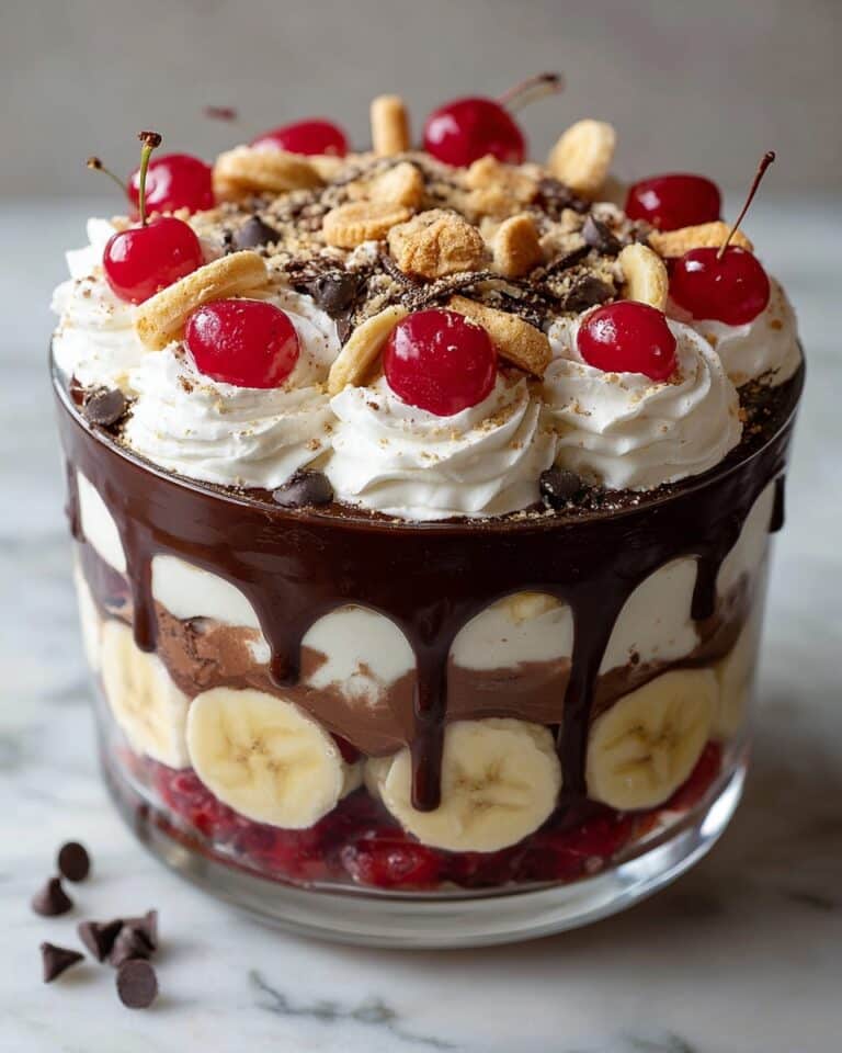 No-Bake Chocolate Banana Split Trifle Recipe