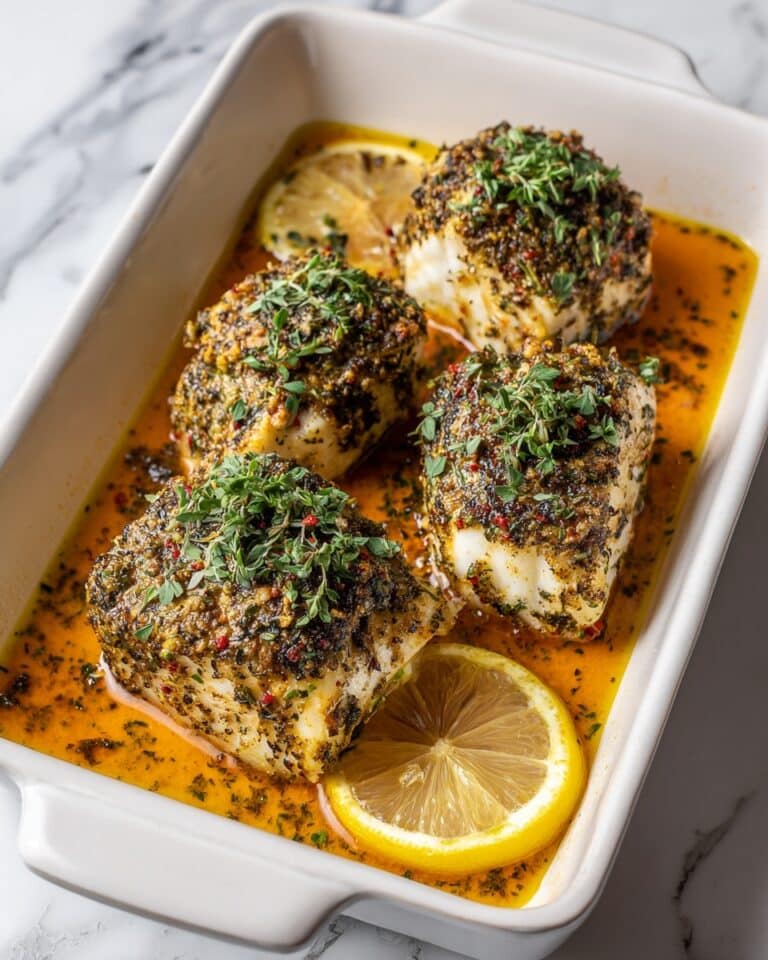 Baked Garlic Butter Cajun Cod Recipe