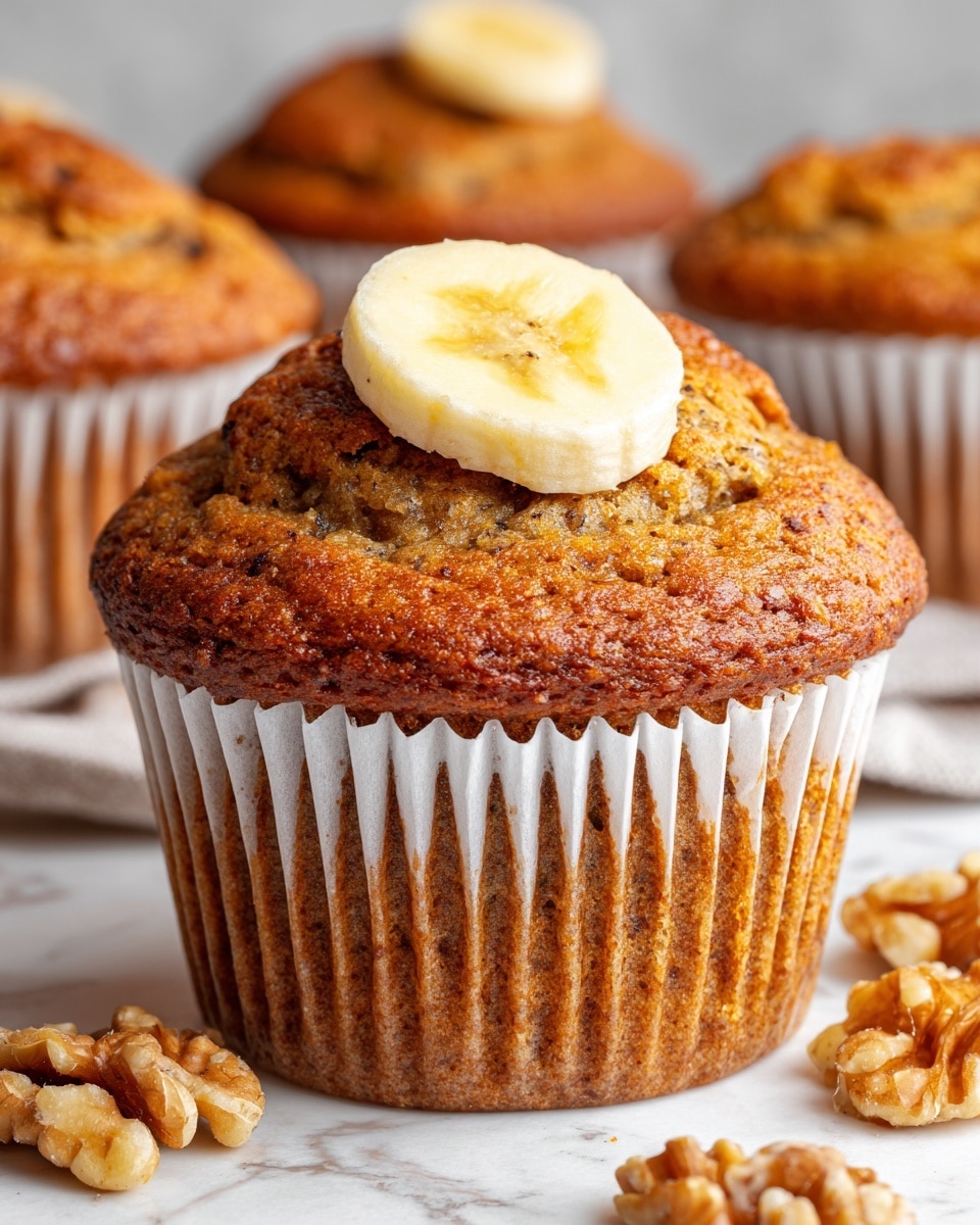 Low-Calorie Greek Yogurt Banana Muffins Recipe - Recipe Image