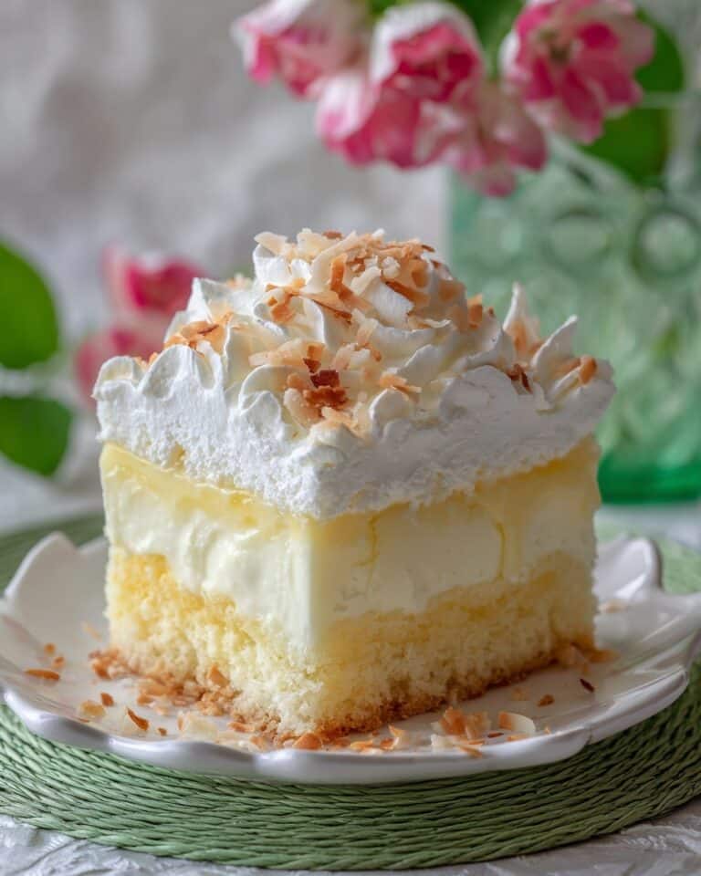 Hawaiian Pineapple Coconut Poke Cake Recipe
