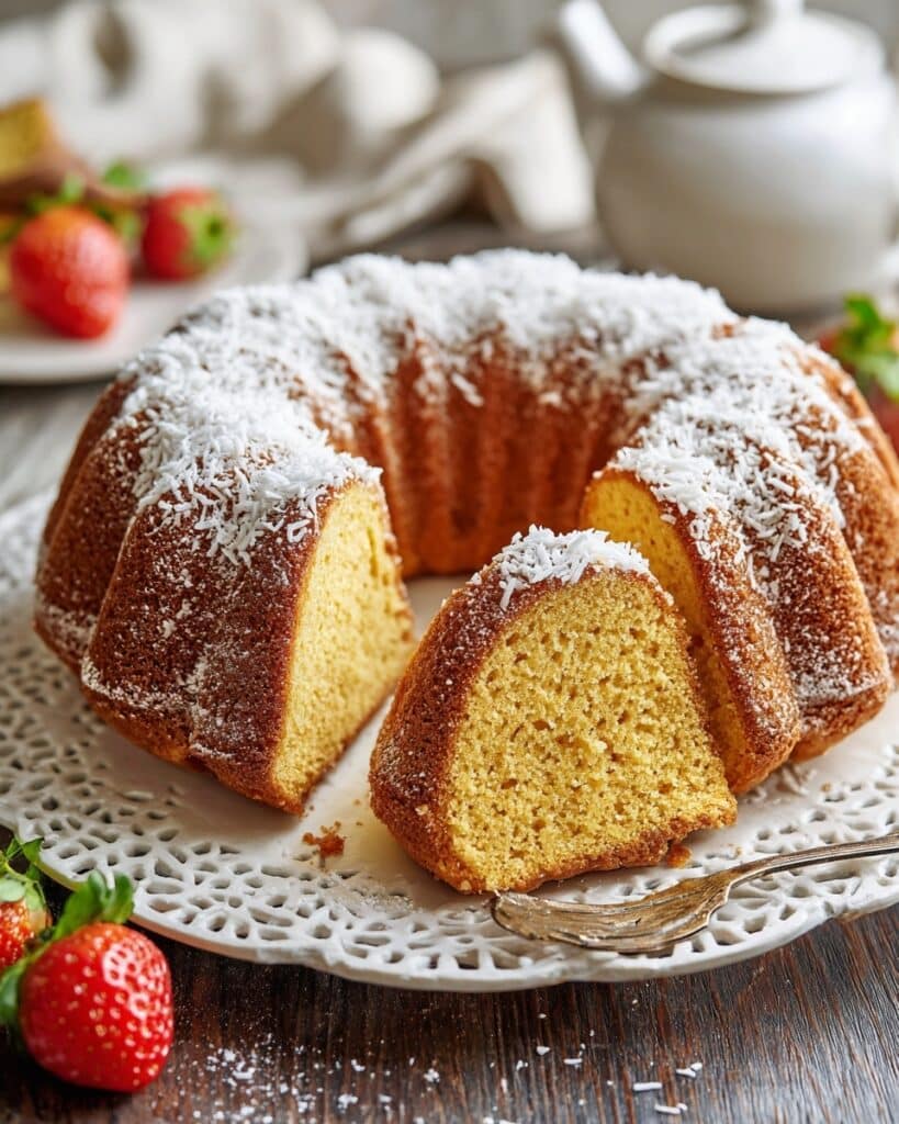 Delicious Coconut Cream Cheese Pound Cake Recipe