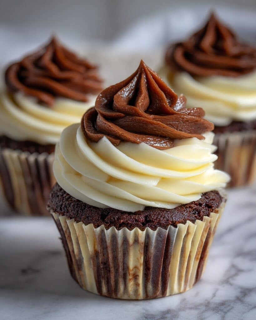 Chocolate Cheesecake Cupcakes with Whipped Ganache Frosting Recipe