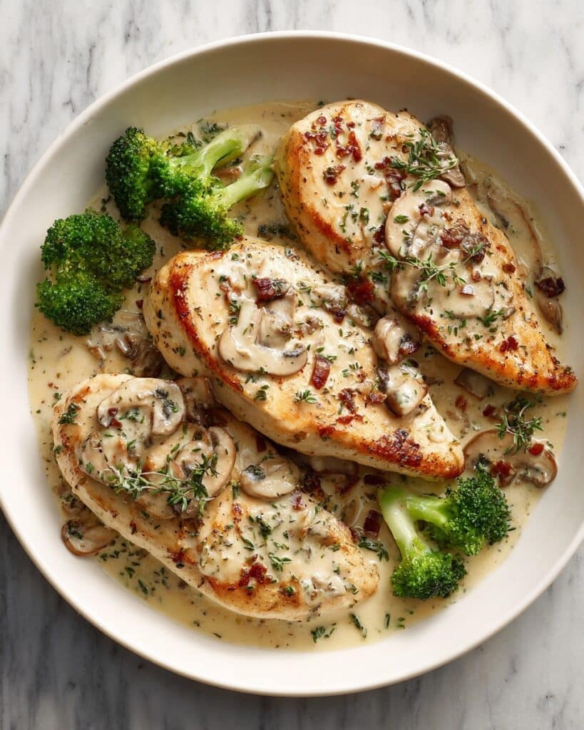 Creamy Broccoli and Mushroom Chicken Recipe