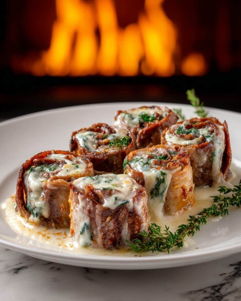 French Onion Steak Pinwheels Recipe