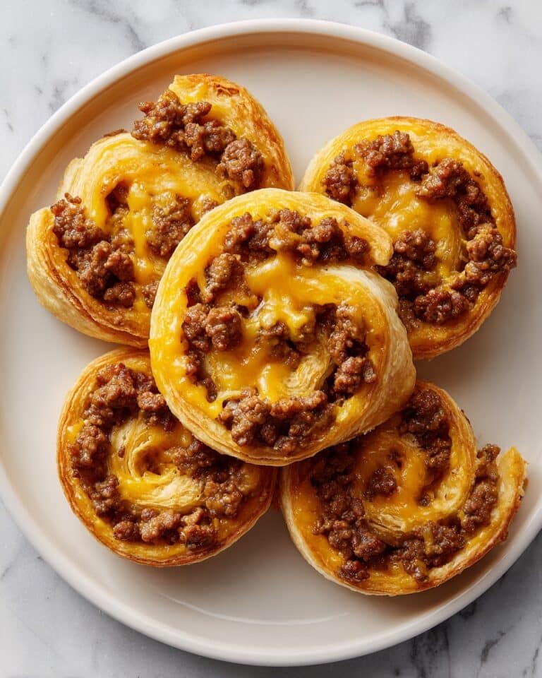 Sausage Cream Cheese Cheddar Crescent Roll Pinwheels Recipe