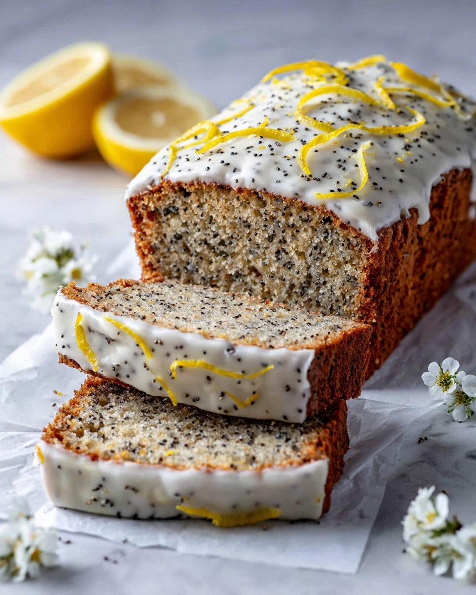 Healthy Oatmeal Lemon Poppy Seed Bread Recipe - Recipe Image