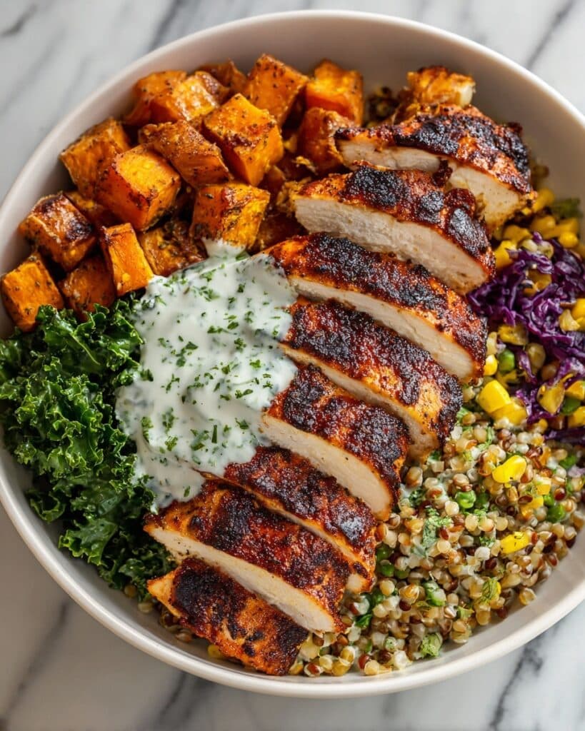Blackened Chicken and Sweet Potato Bowls Recipe