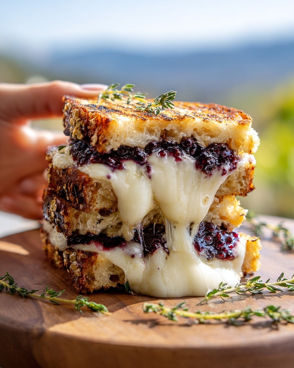 Balsamic Blackberry Bliss Grilled Cheese Recipe - Recipe Image