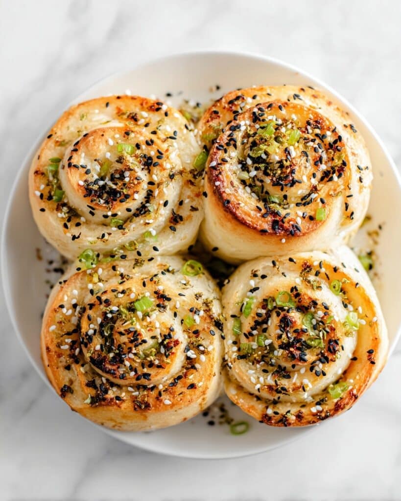 Cheesy Gochujang Spring Onion Swirls Recipe