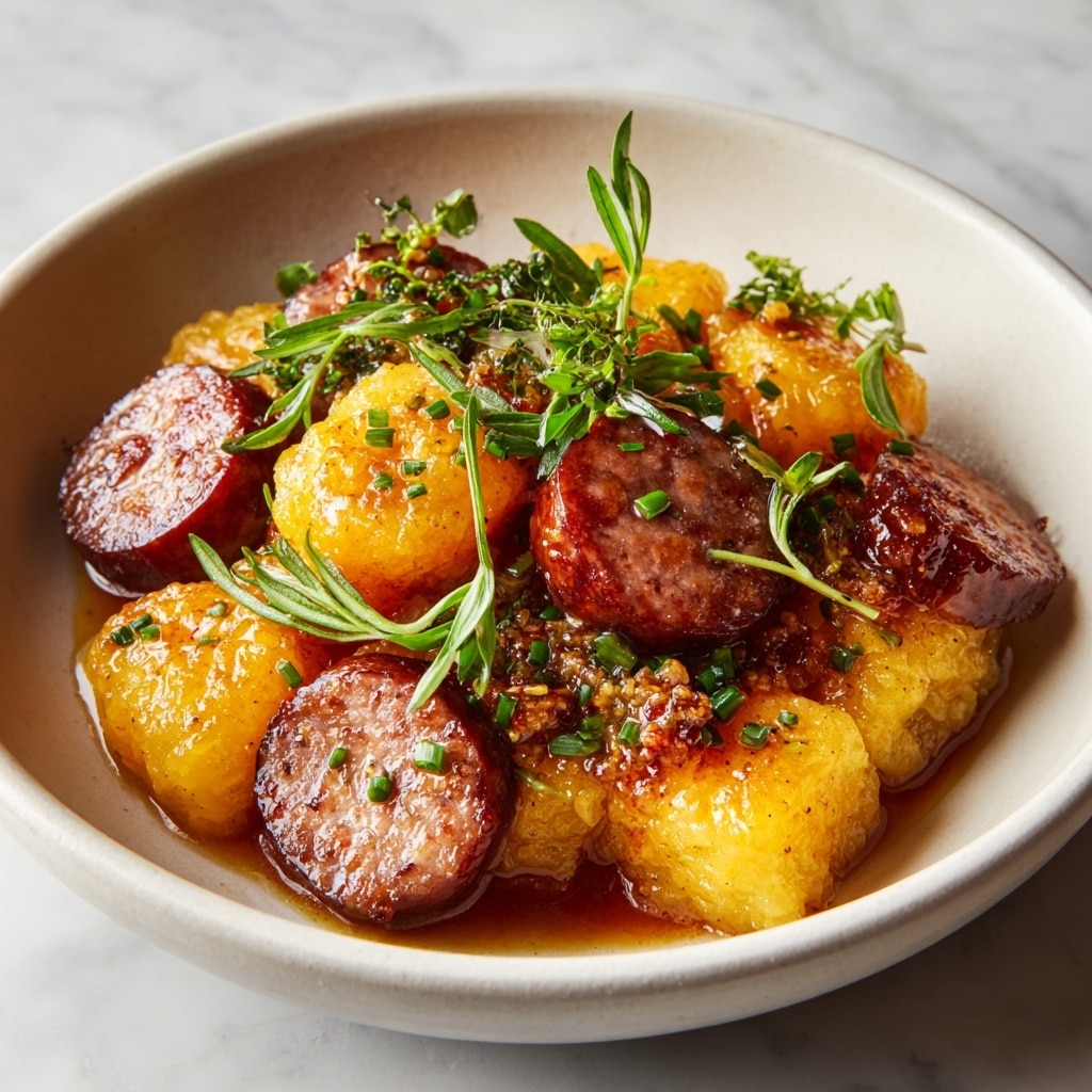 Sausage Sweet Potatoes Honey Garlic: A Delicious One-Pan Recipe for Easy Weeknight Dinners Recipe - Recipe Image