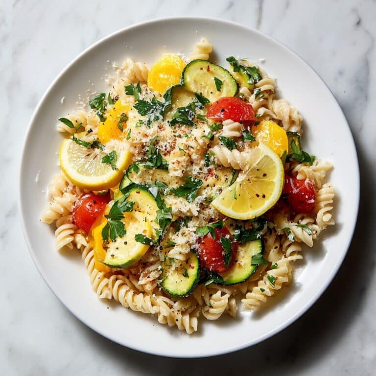 Lemon Butter Pasta with Veggies Recipe