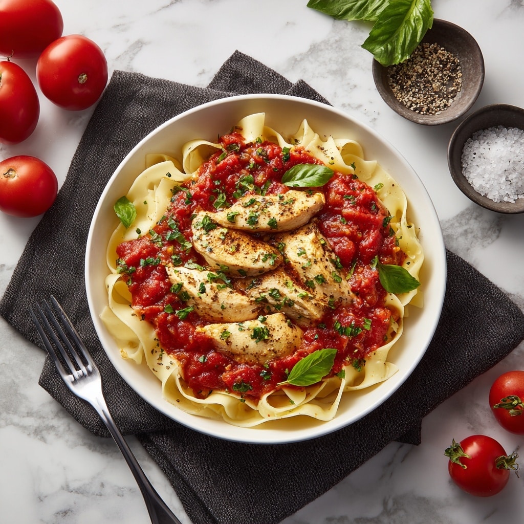 Slow Cooker Tomato Basil Chicken Recipe