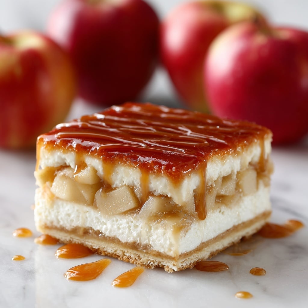 No-Bake Caramel Apple Eclair Cake Recipe