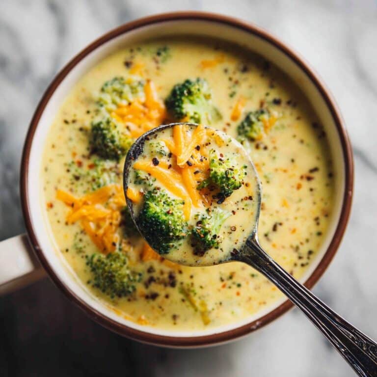 Creamy Broccoli Cheddar Soup Recipe