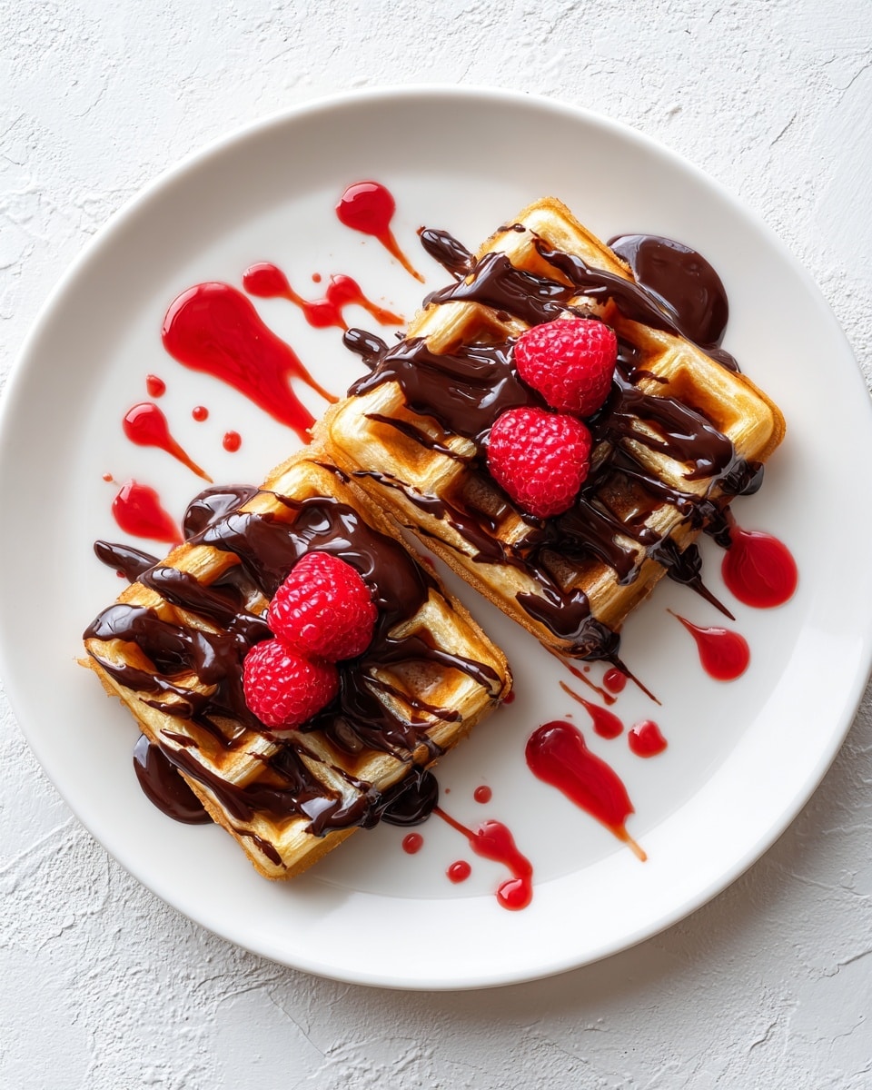 Chocolate Fudge Pop Tarts with Raspberry Glaze Recipe - Recipe Image