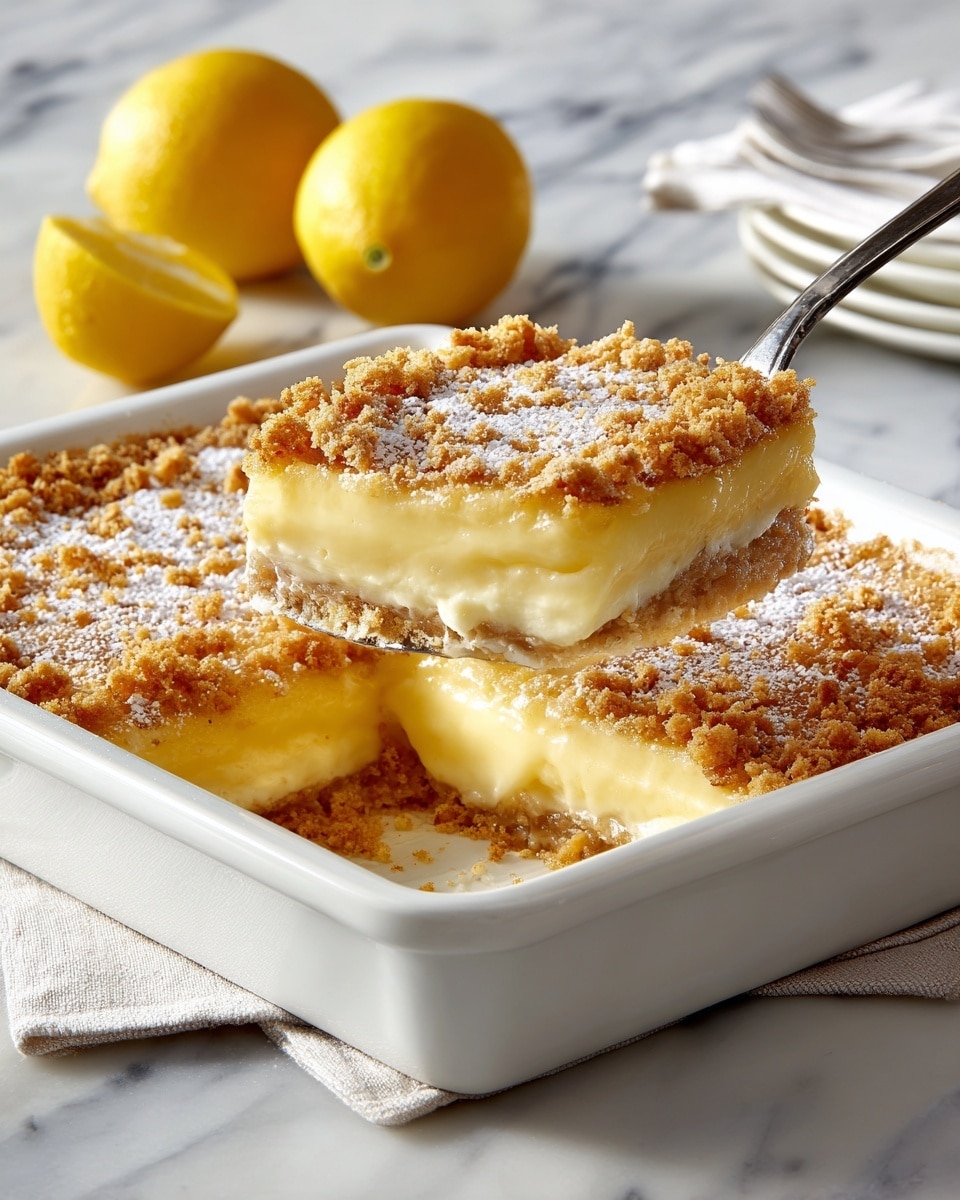 Lemon Cream Cheese Dump Cake Recipe - Recipe Image