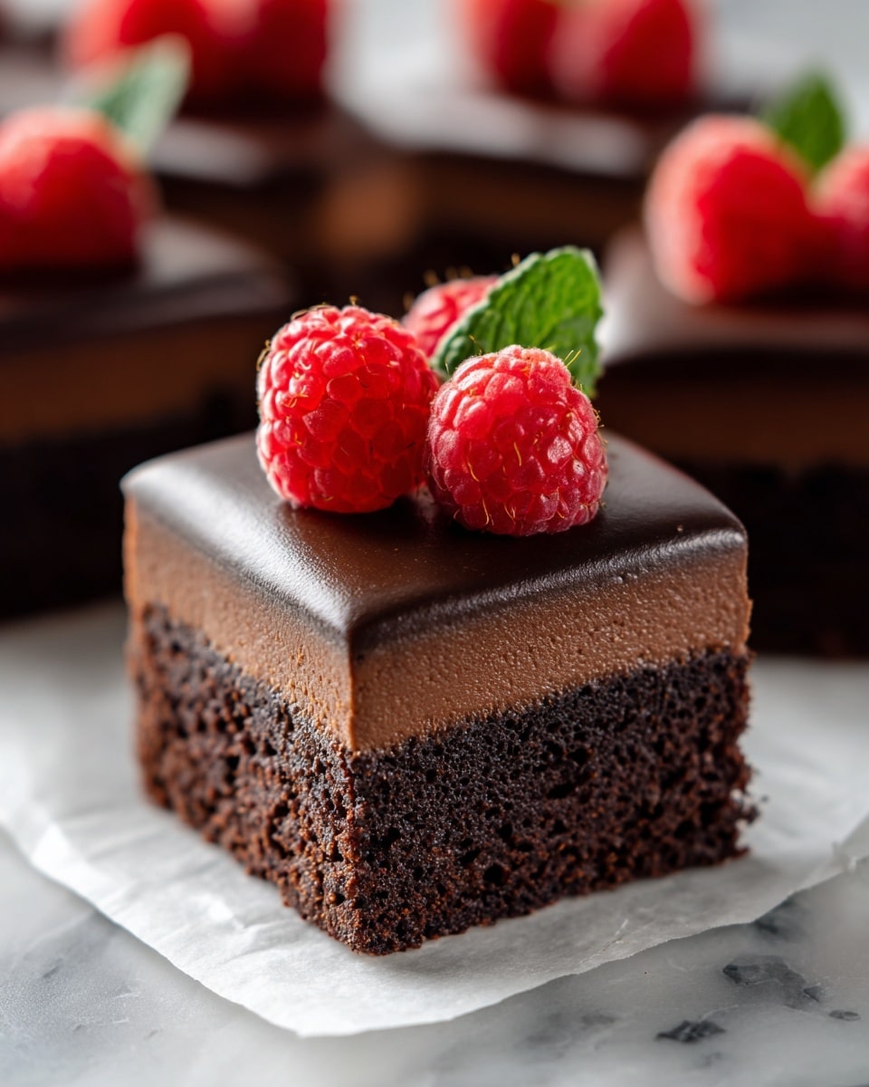 Chocolate Frosted Brownies Recipe - Recipe Image