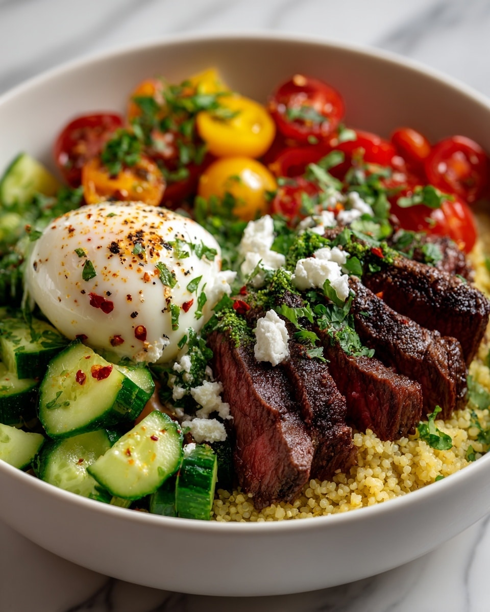 Mediterranean Steak Bowl Recipe - Recipe Image