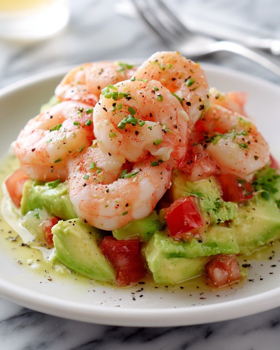 Shrimp and Avocado Garlic Bread Recipe - Recipe Image