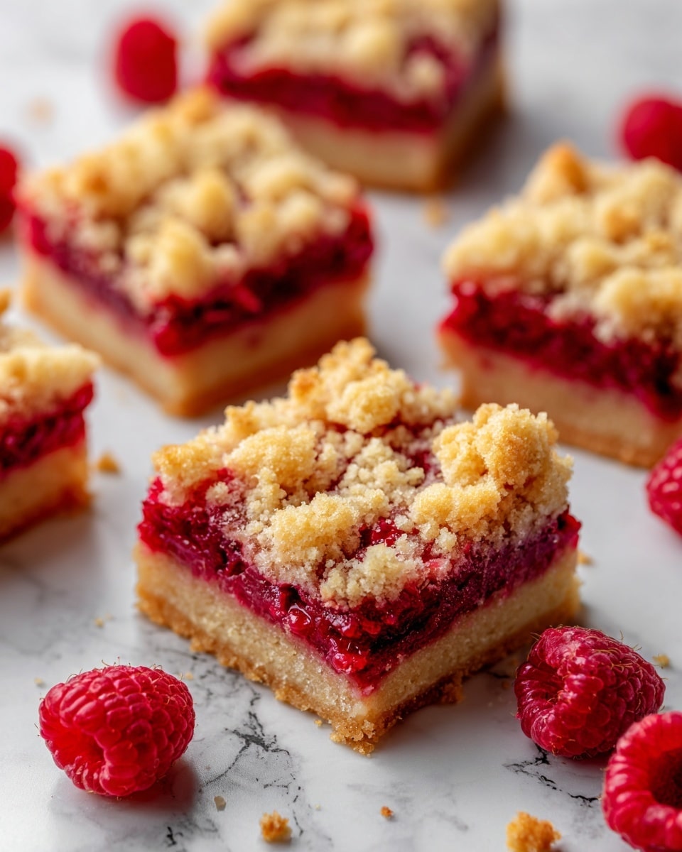 Raspberry Streusel Shortbread Bars Recipe - Recipe Image