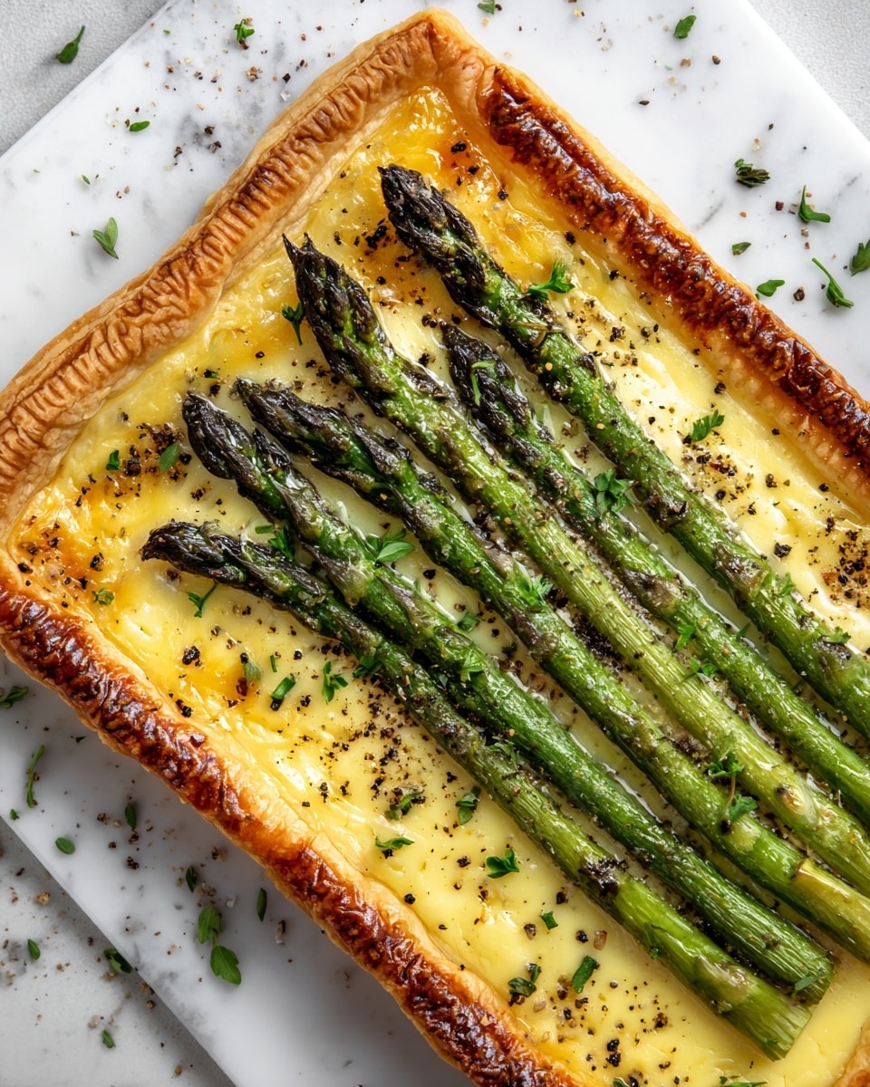 Asparagus and Goat Cheese Tart Recipe - Recipe Image