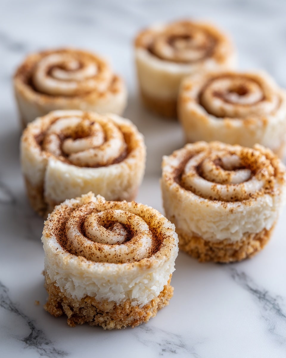 Mini Cinnamon Roll Cheesecakes Recipe - Recipe Image
