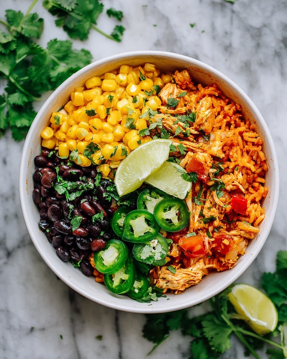 Instant Pot Chicken and Rice Burrito Bowls Recipe - Recipe Image
