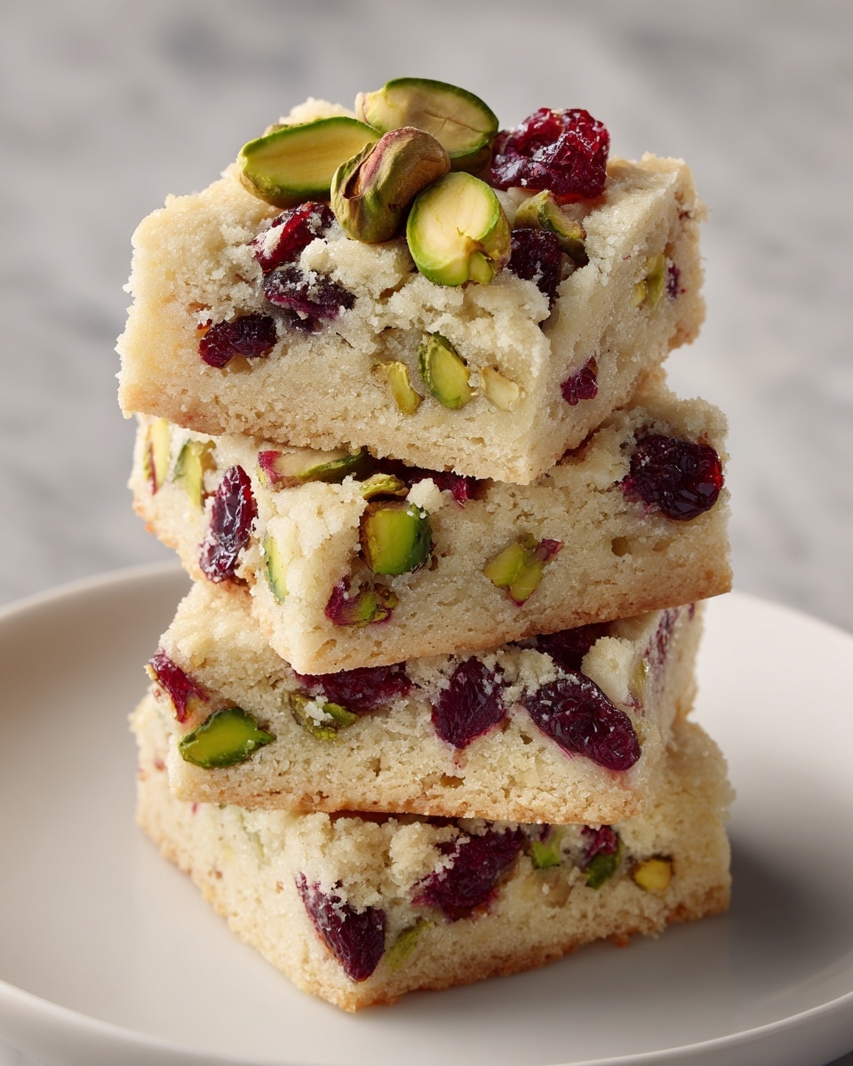 Cranberry Pistachio Shortbread Cookies Recipe - Recipe Image