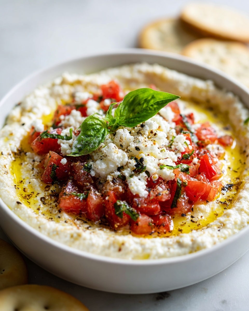 Creamy Feta Bruschetta Dip Recipe - Recipe Image