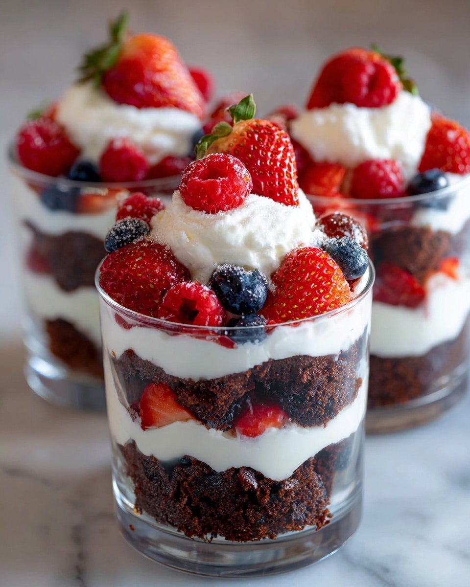 Raspberry Fudge Brownie Trifle Recipe - Recipe Image