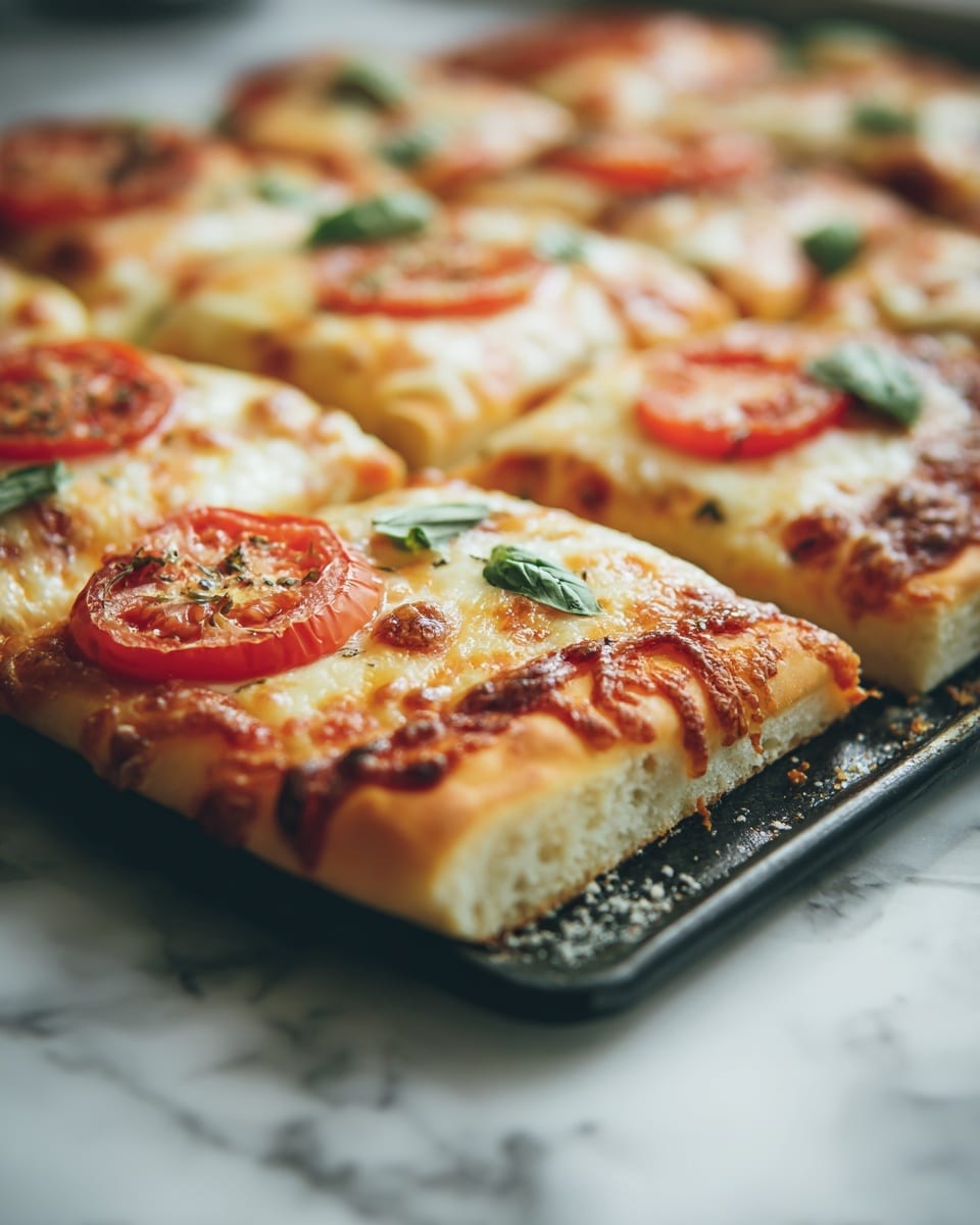 Crescent Roll Tomato-Basil Squares Recipe - Recipe Image