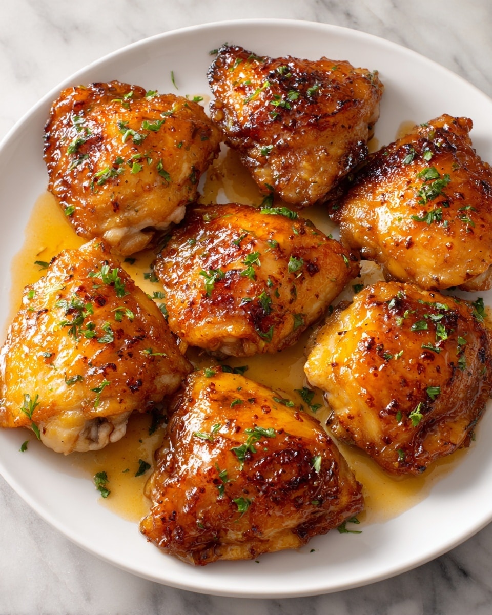 Honey Garlic Chicken Thighs Recipe - Recipe Image