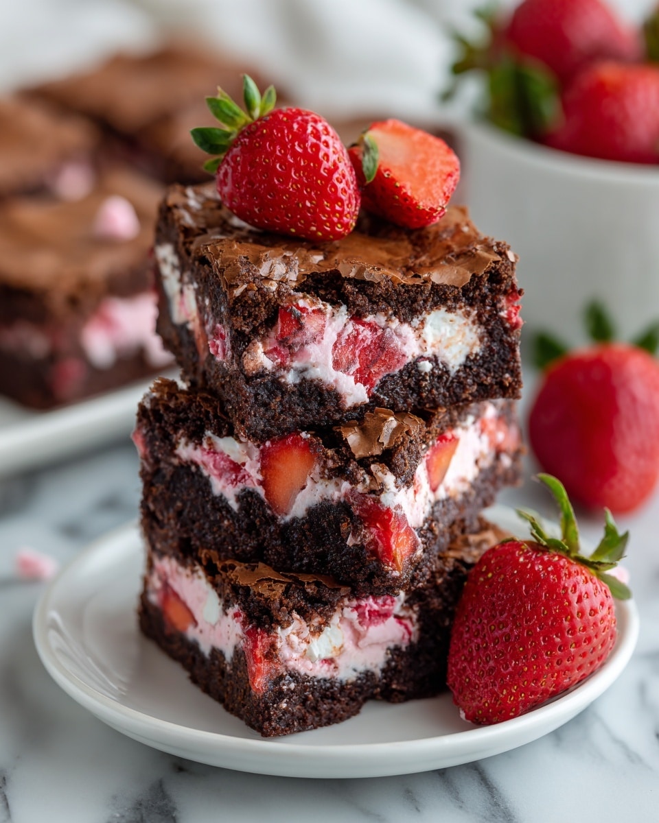 Strawberry Brownies Recipe - Recipe Image