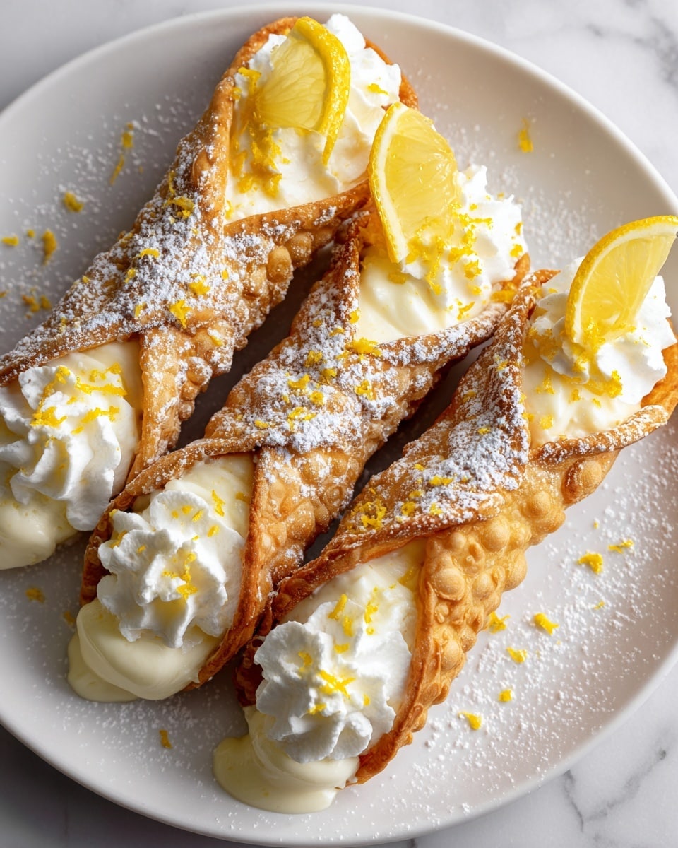 Lemon Meringue Pie Cannolis Recipe - Recipe Image