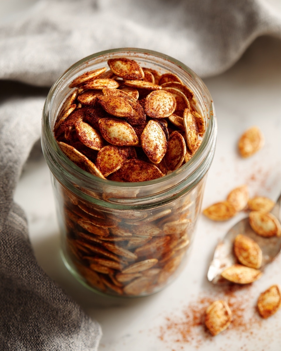 Chili Roasted Pumpkin Seeds Recipe - Recipe Image