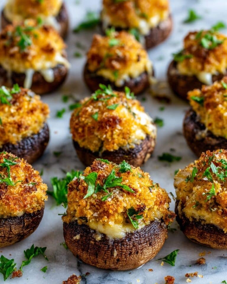 Stuffed Mushrooms with Parmesan and Fresh Herbs Recipe
