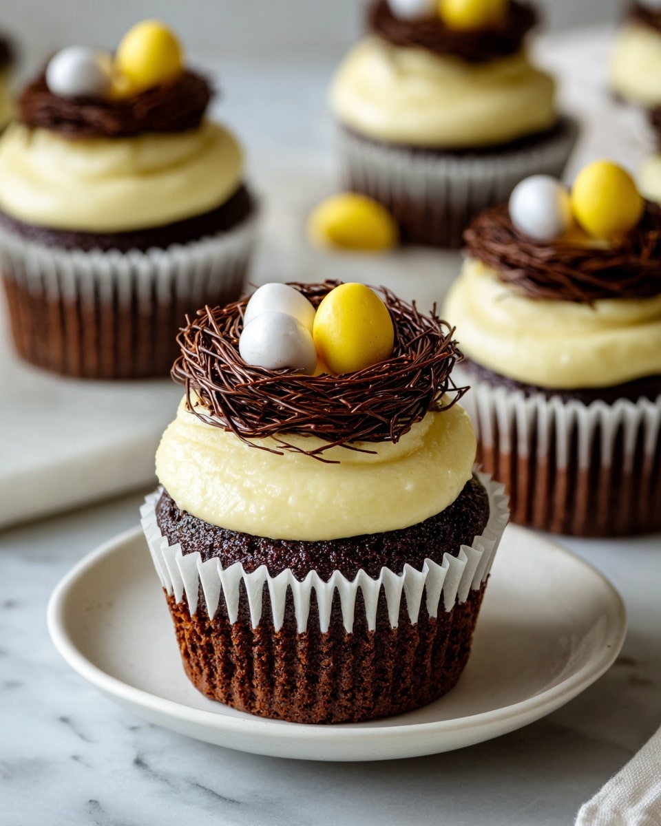 Bird's Nest Cupcakes Recipe - Recipe Image