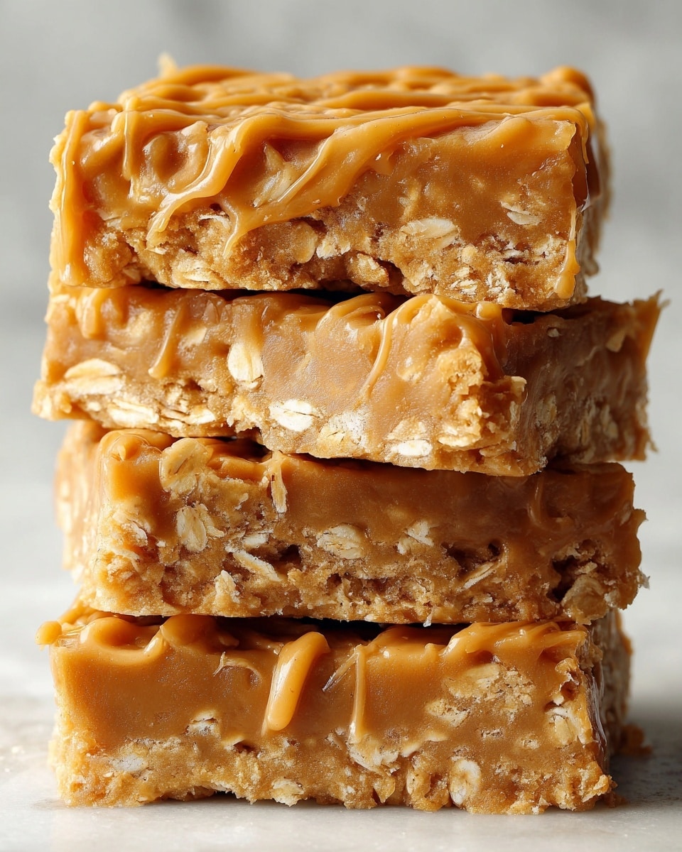 Peanut Butter Oatmeal Bars Recipe - Recipe Image