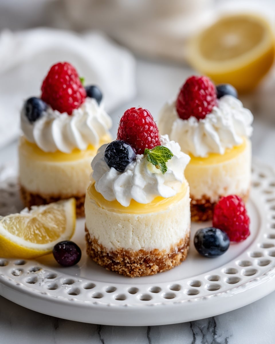 Mini Lemon Cheesecakes Recipe - Recipe Image