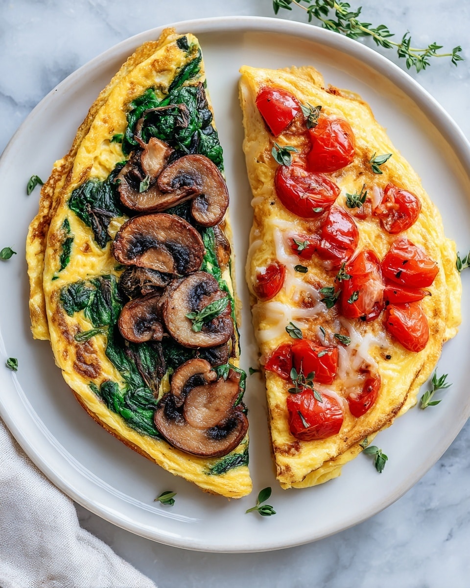 Cheesy Veggie Loaded Omelette Bomb Recipe - Recipe Image