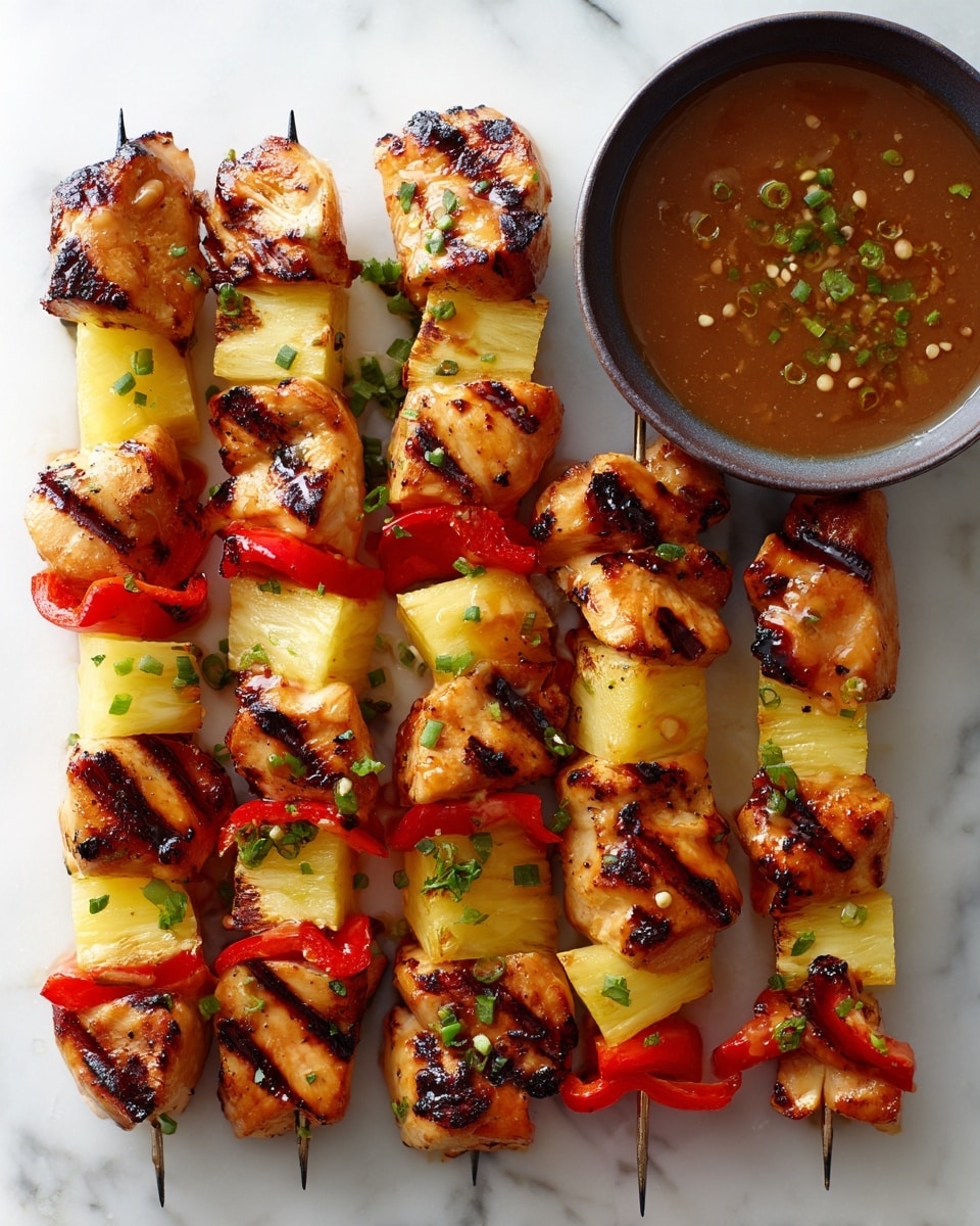 BBQ Pineapple Chicken Kabobs Recipe - Recipe Image