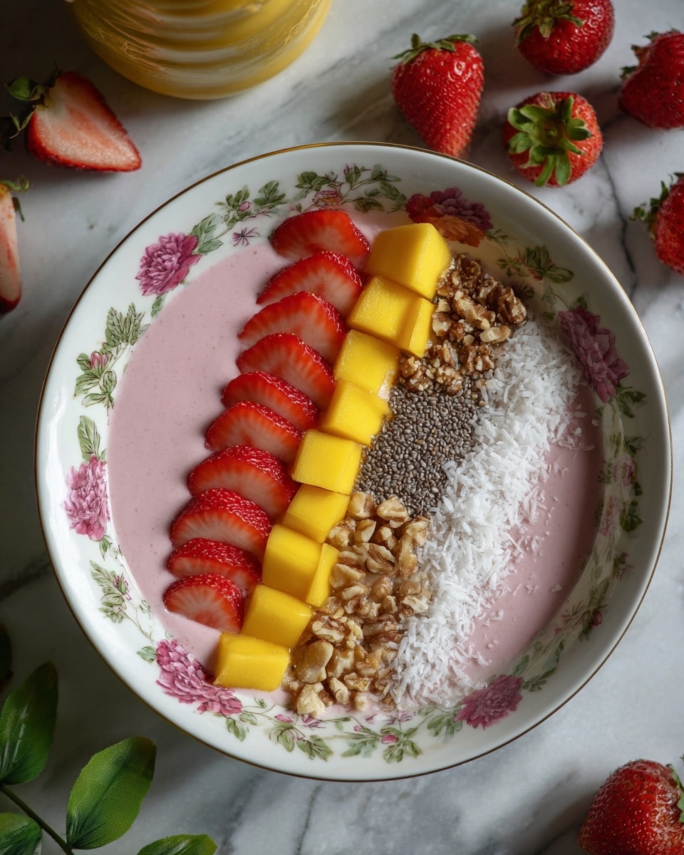 Strawberry Smoothie Bowl Recipe - Recipe Image