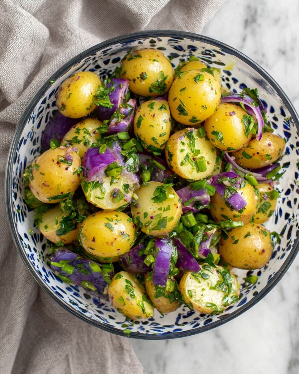 Patates Salatası – Turkish Potato Salad Recipe - Recipe Image