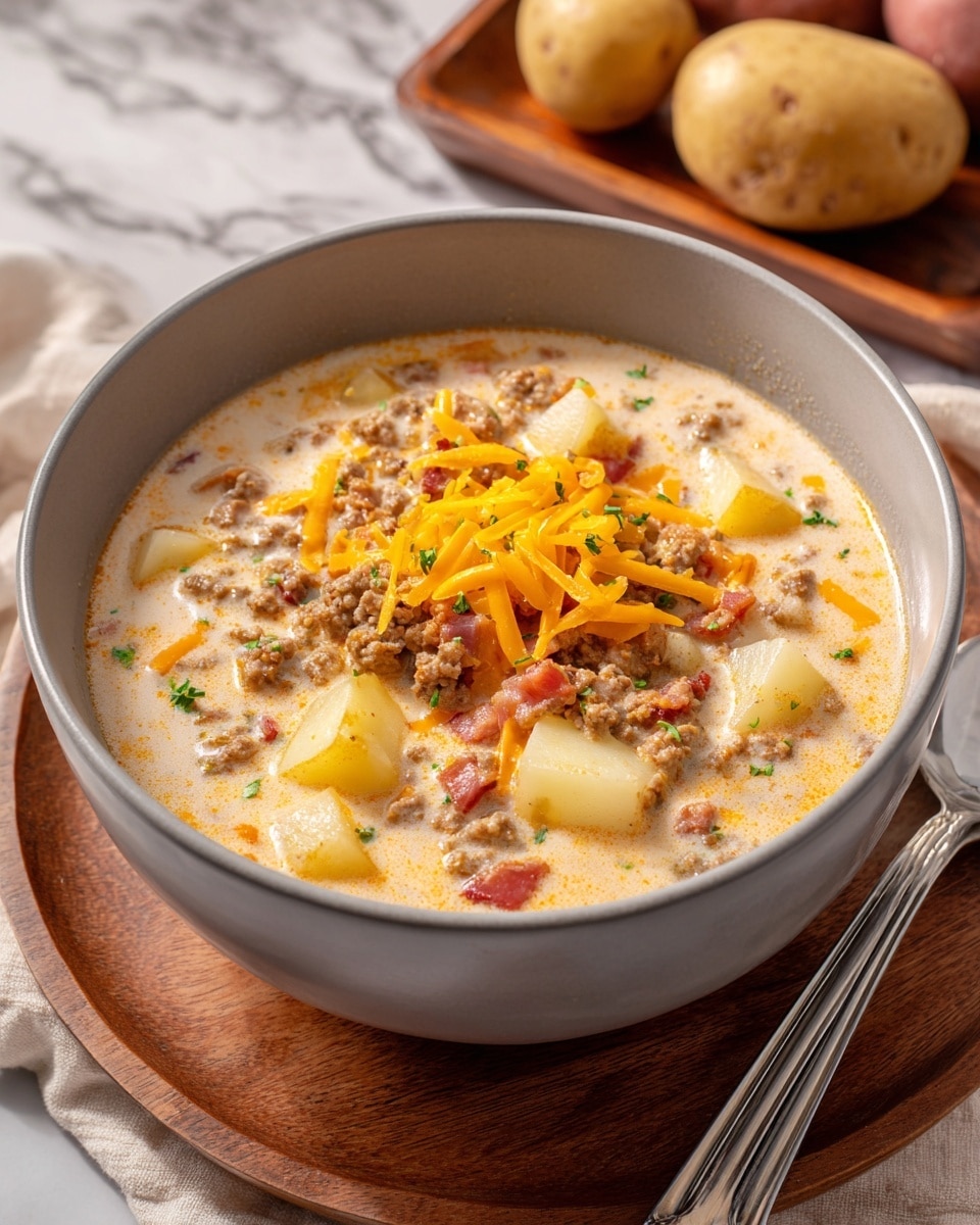 Easy Cheeseburger Soup: The Ultimate Comfort Food Recipe - Recipe Image