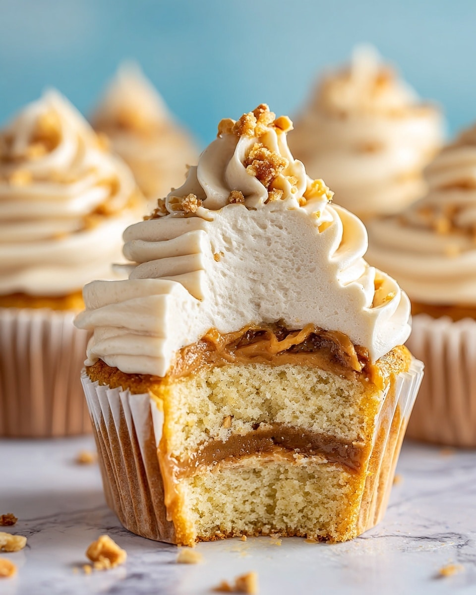Churro Caramel Crunch Cupcakes Recipe - Recipe Image