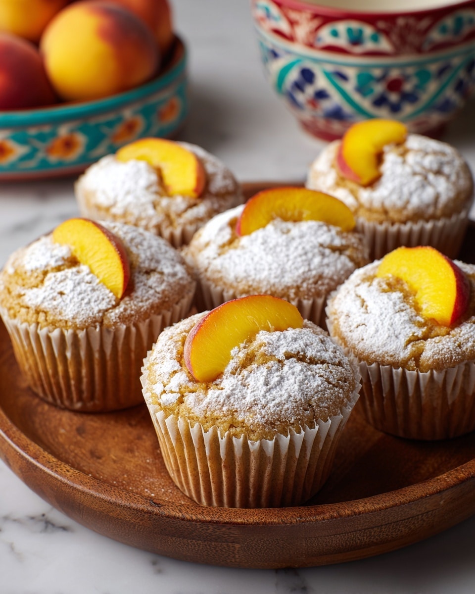 Peach Financiers: Elegant French Almond Cakes Recipe - Recipe Image