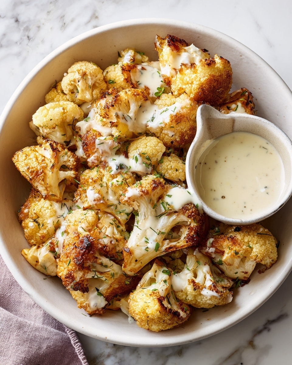 Garlic Butter Parmesan Chicken Bites with Creamy Herb Sauce Recipe - Recipe Image