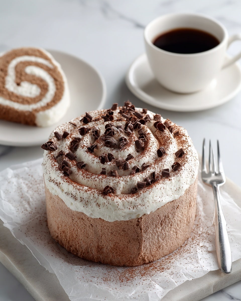 Tiramisu Swiss Roll Recipe - Recipe Image